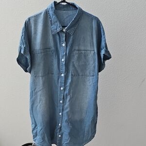 Cupshe Denim Dress With Pockets M